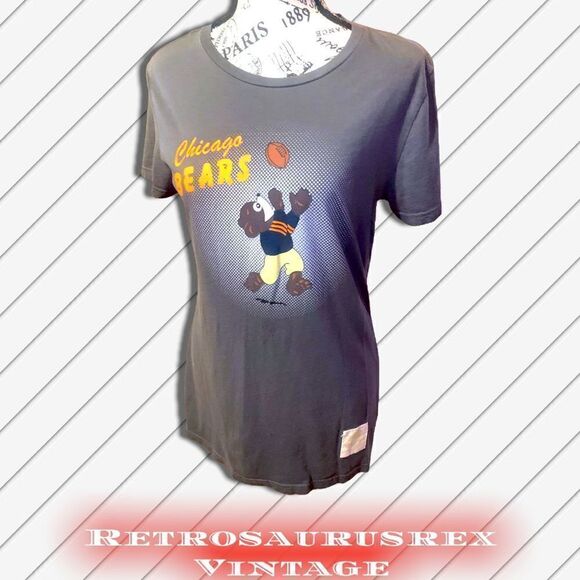 Vintage 1990's Chicago Bears NFL Retro Sport Women’s Throwback T Shirt Large - Picture 3 of 7